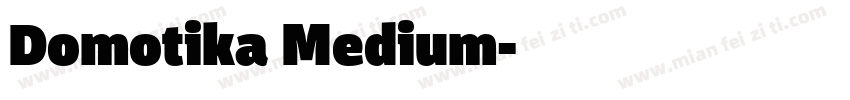 Domotika Medium字体转换